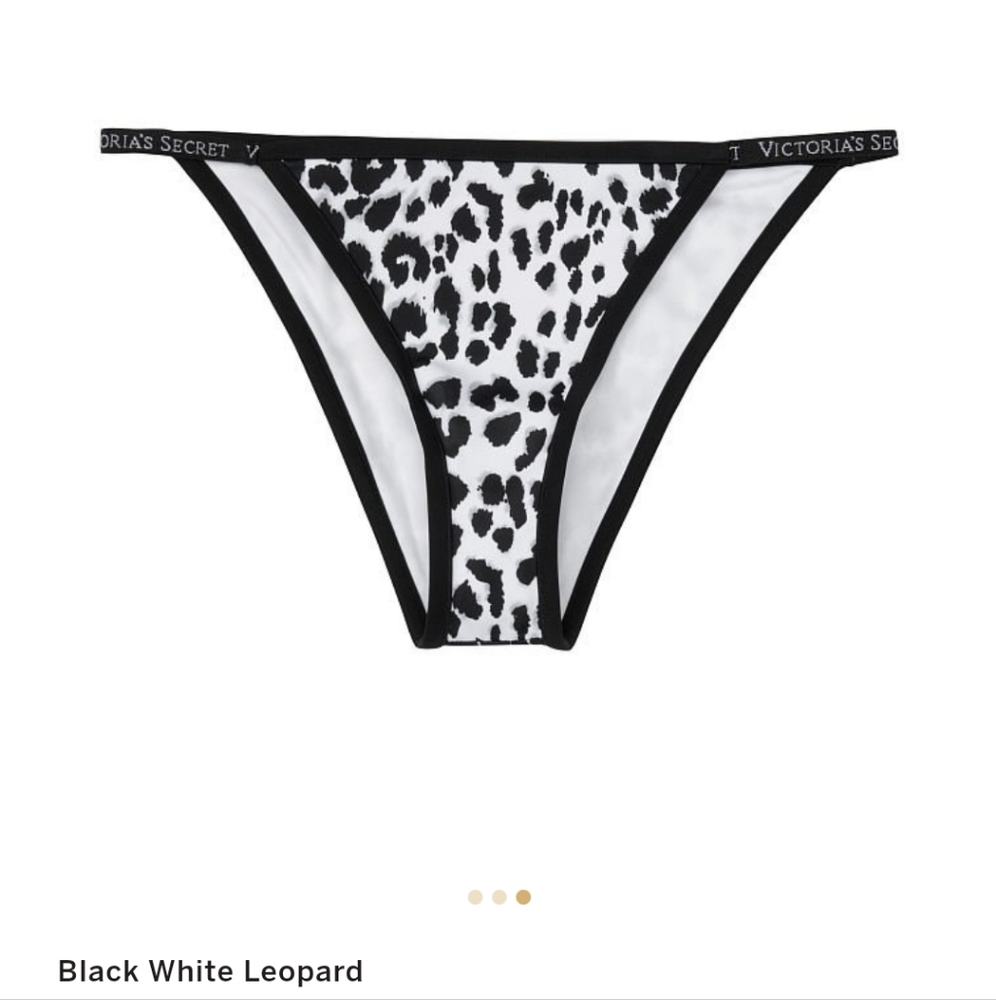Victoria's secret very sexy Sydney logo itsy swim bikini bottom leopard MEDIUM